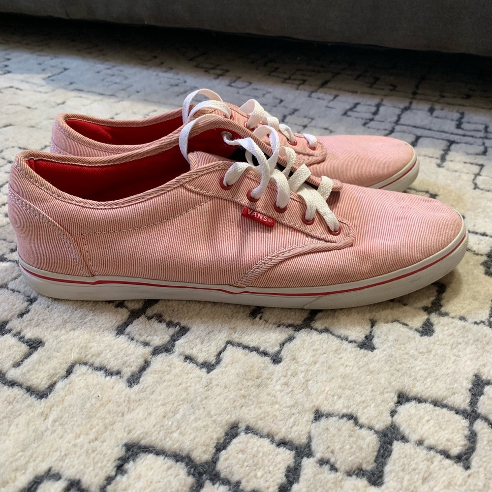 Striped pink vans